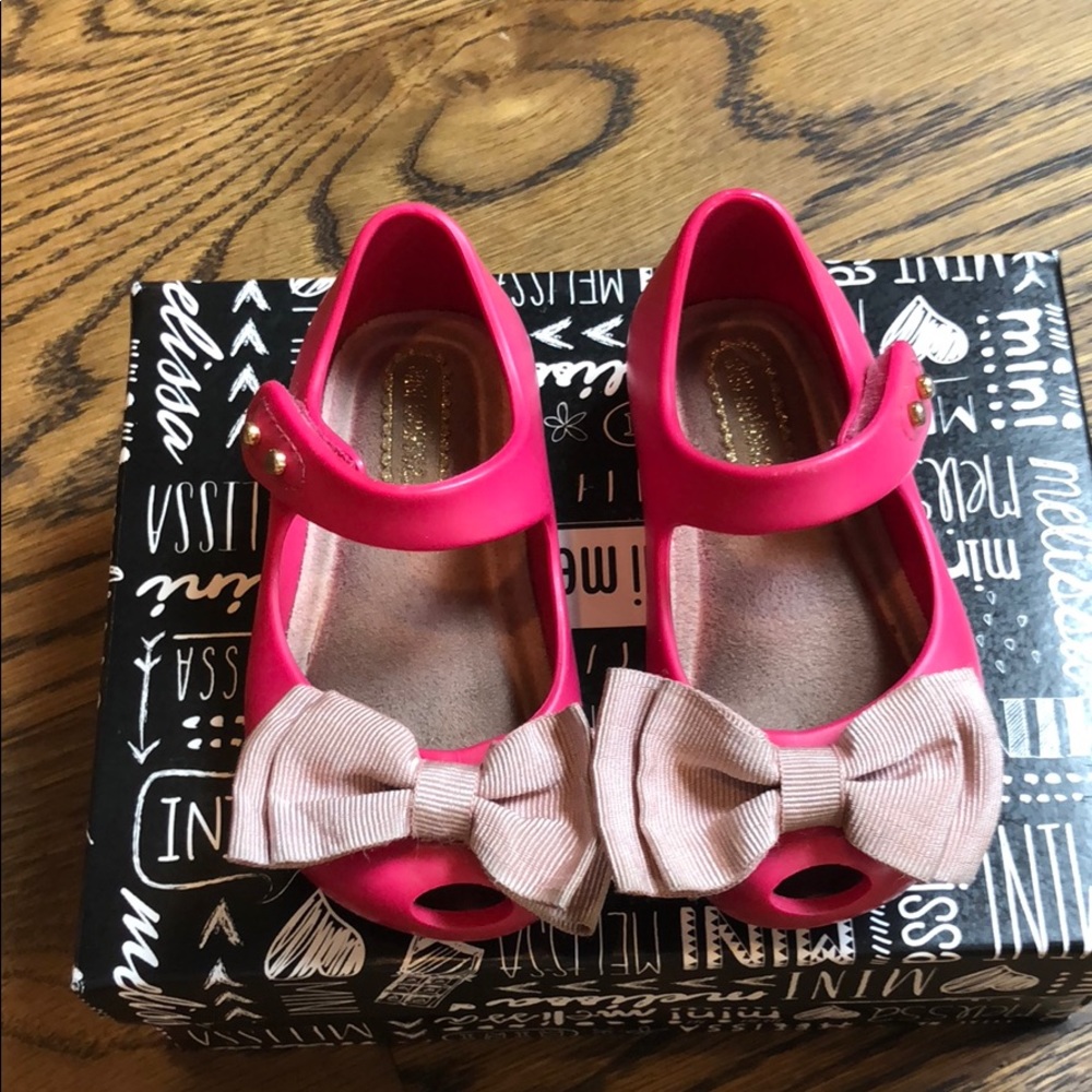 Gently worn size 5 Mini Melissa shoes